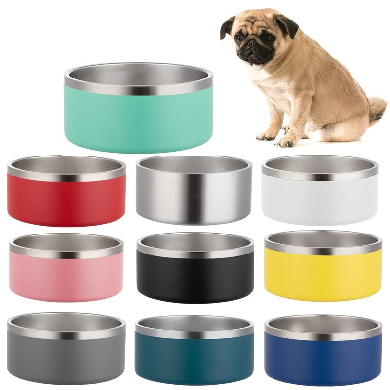 64oz Hot Selling Double Wall Feeder Stainless Steel Dog Cat Pet Bowls for Food and Water