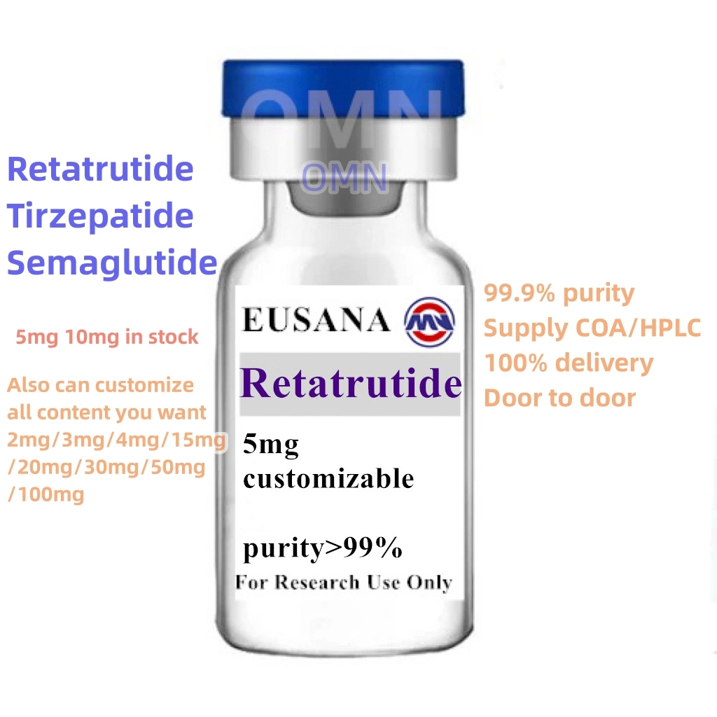 99.9% Purity GLP-1 Injection Weight Loss Peptides COA HPLC Semaglutide Tirzepatide Retatrutide Ly3437943 100% Delivery