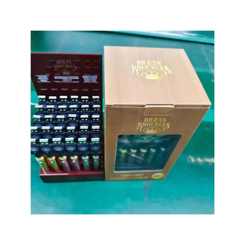 Batería de alta calidad Brass Knuckles Bk 900mAh oro Slivery madera precalentar Voltaje ajustable Vape Pen 510 cartuchos de hilo