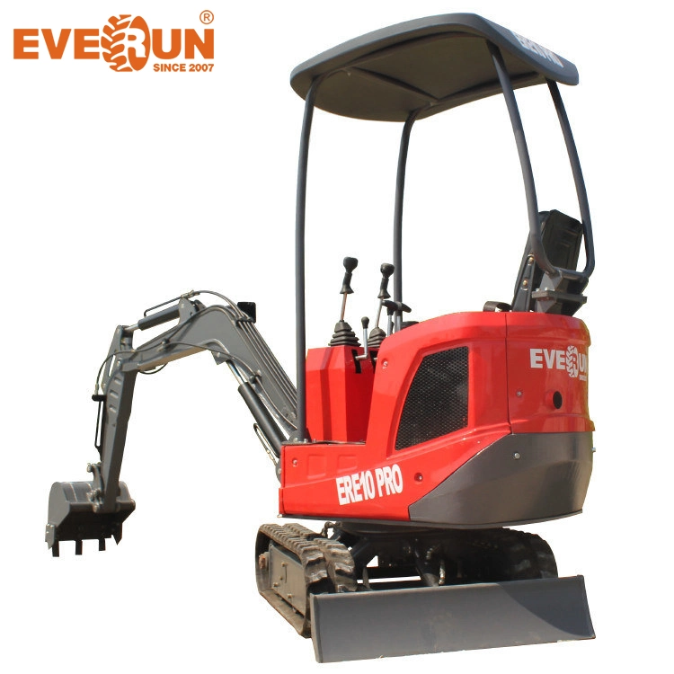 Everun Ere10pro 1t / ERE18 1.8t / ERE60 6t / ERE360 36t CE EPA Buckets Compact Machinery Small Household Mini Crawler Micro Diggers Excavator for Sale