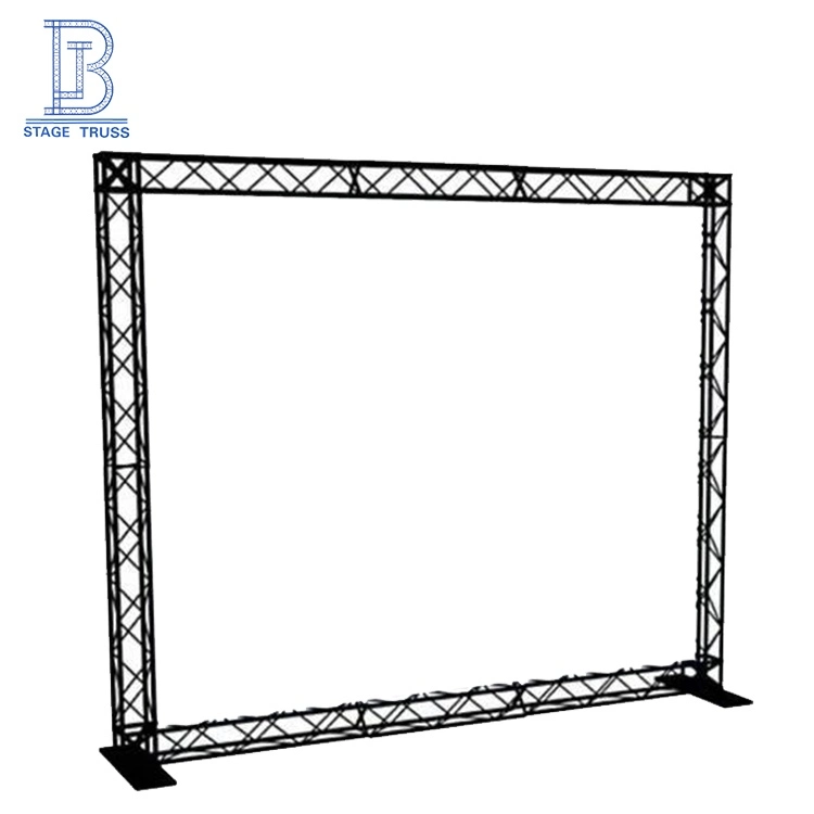 Black Mini Truss Frame Size 100mm*100mm for Aluminium Lighting Stage Truss