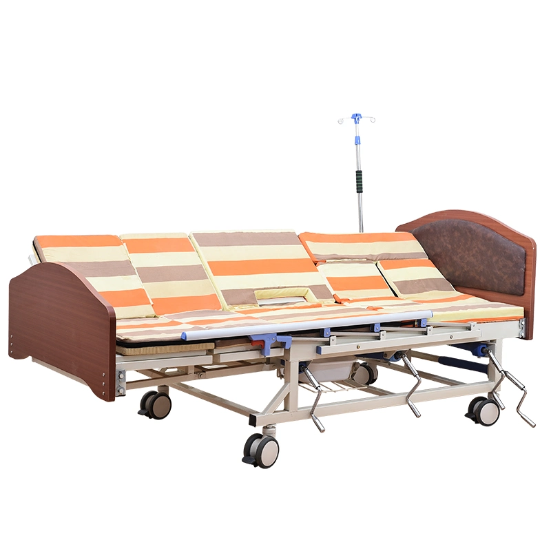 Medical Healthcare Patient Manual Nursing Bed Multi Function Nursing Bed