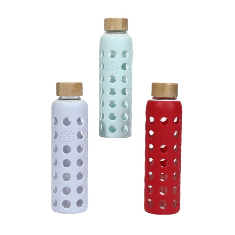 Custom Cross Border for Portable Super Large Capacity High Borosilicate Water Cups Amazon Single-Layer Conveniently Glass Sports Water Bottles