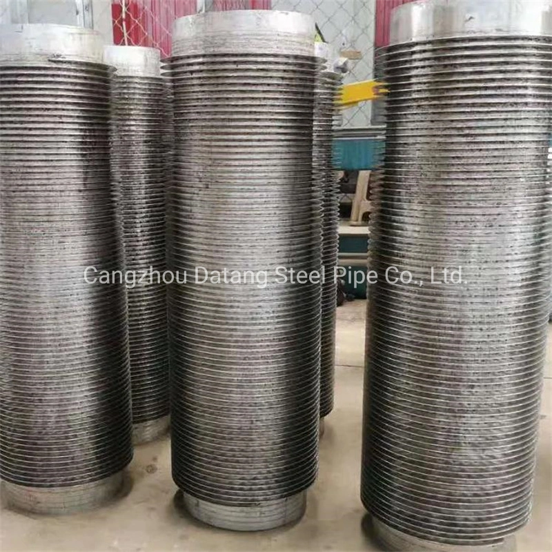 أفضل عرض أنبوب ثنائي المعدن G من النوع Bimetallic Fin، ملتف بشد الأنبوب ذي اللونمات L-Type بأنبوب ASTM A179 زعانف الألومنيوم 1060