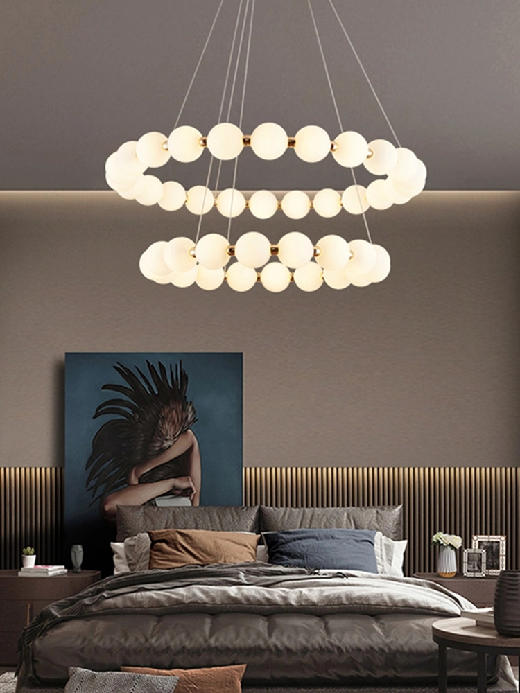 Modern Glass Ball Magic Bean Modo Chandelier Pendant Light Nordic Ceiling Lamp a