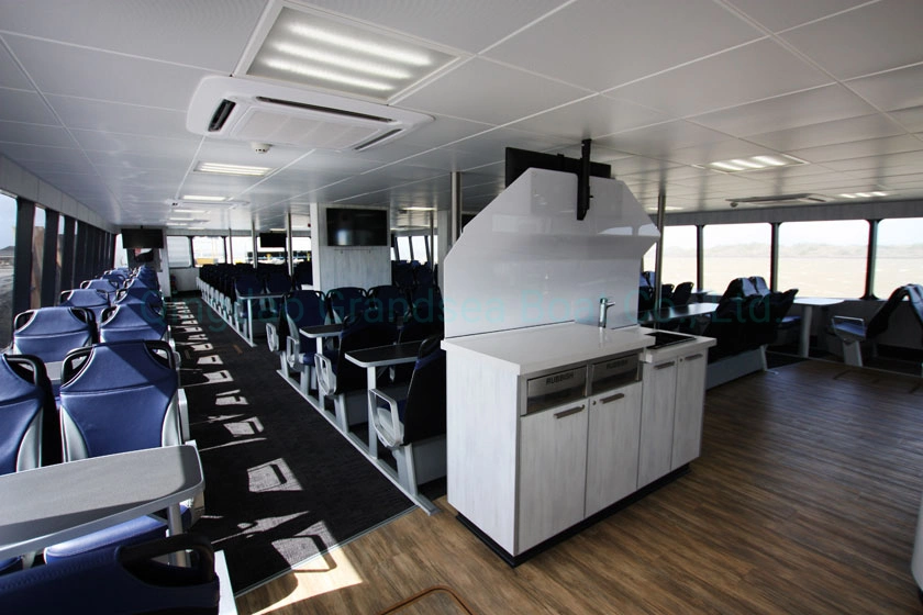 300 Persons Aluminum Catamaran Speed Motor Passenger Ship for Sale