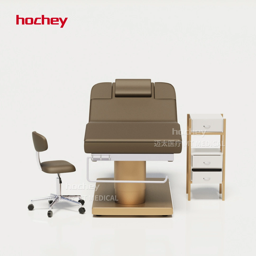 Hochey Top Sale European Style Massage Tisch Hohe Qualität Schönheit SPA Salon Möbel Leuchten Silber Golden Basis mit 3 4 Motoren