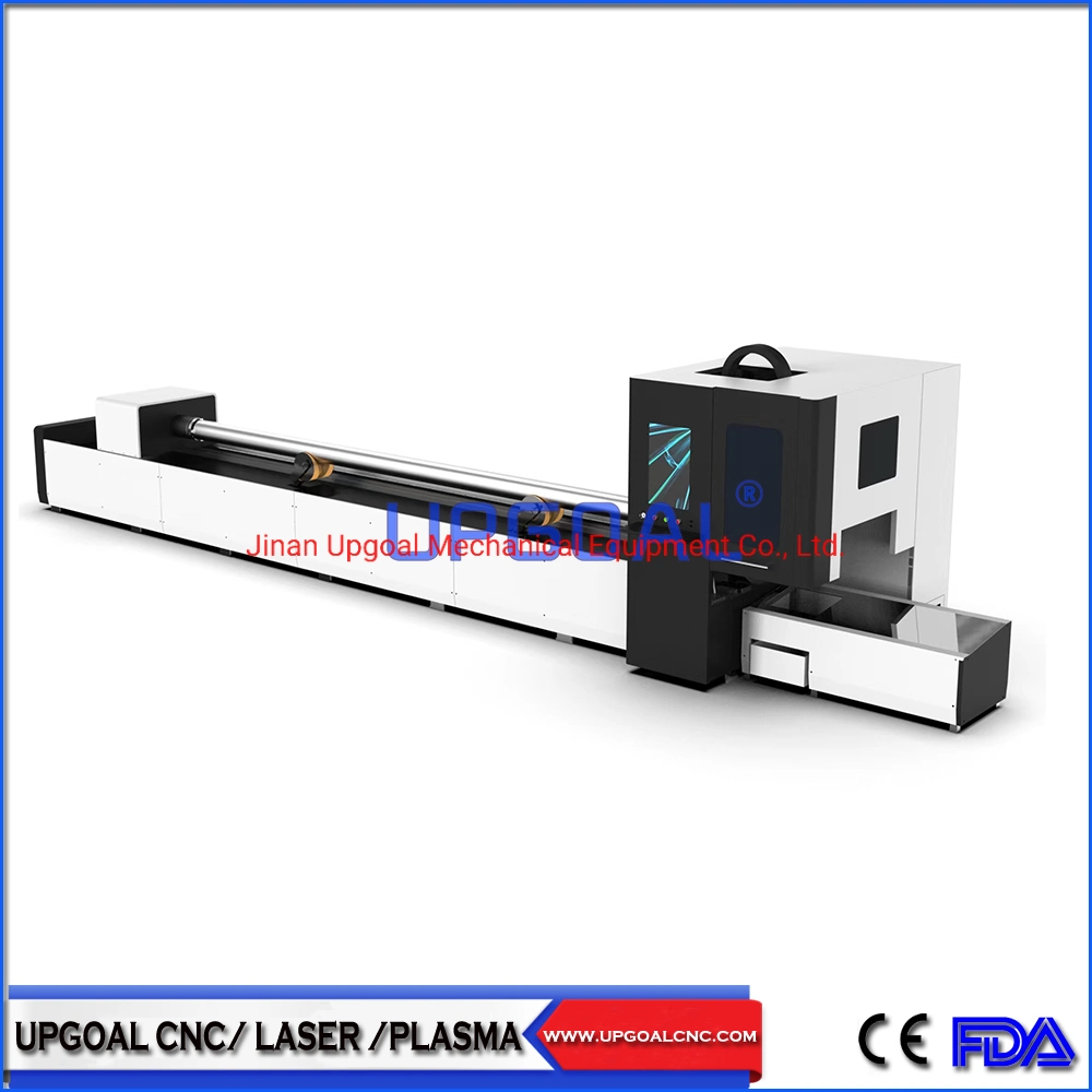 Automatic CNC Metal Pipe Fiber Laser Cutting Machine for Tube Cutting 220*6000mm