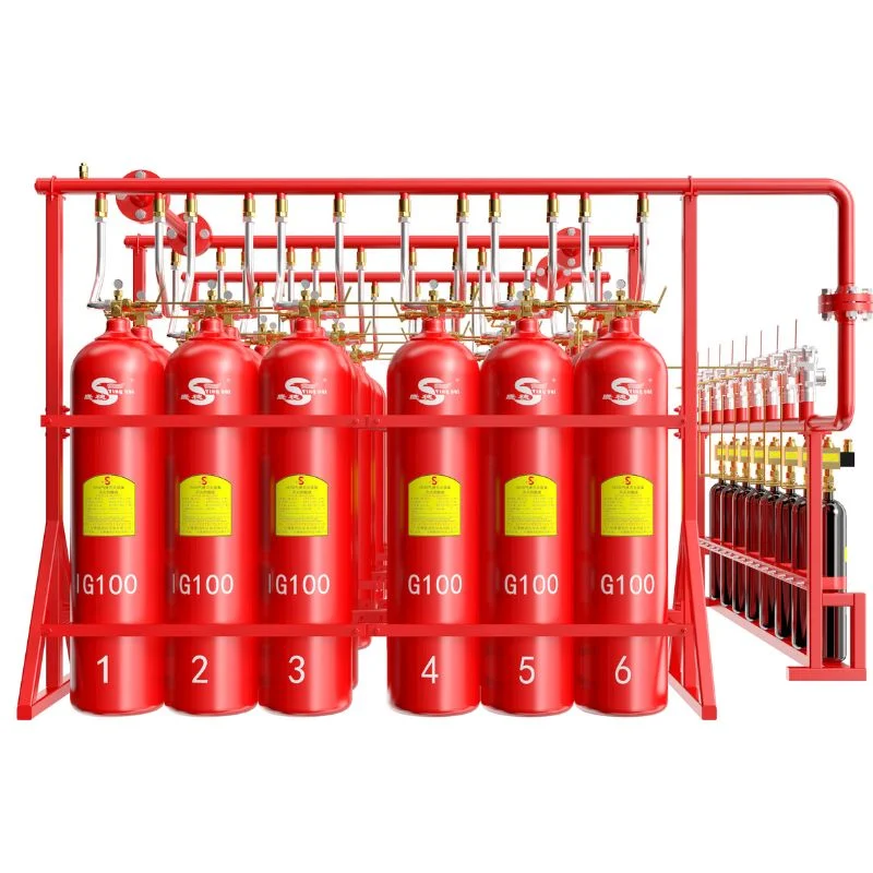 Producto innovador IG100 Agente de extinción de incendios Grupo de botellas 82L/20MPa para Almacén