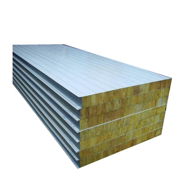 EPS/PU/Rockwool Sandwich Panel for Light Weight Building Material Used to Internal Partition