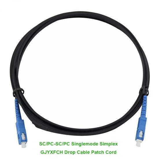 Fcj FRP G657A1/A2 GJYXFCH Single Mode FTTH Drop Flat Optic Cable