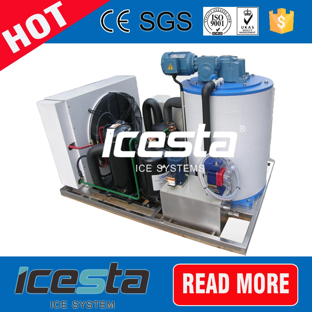 Automatic Control Commercial Ice Making System for Seafood Preservation