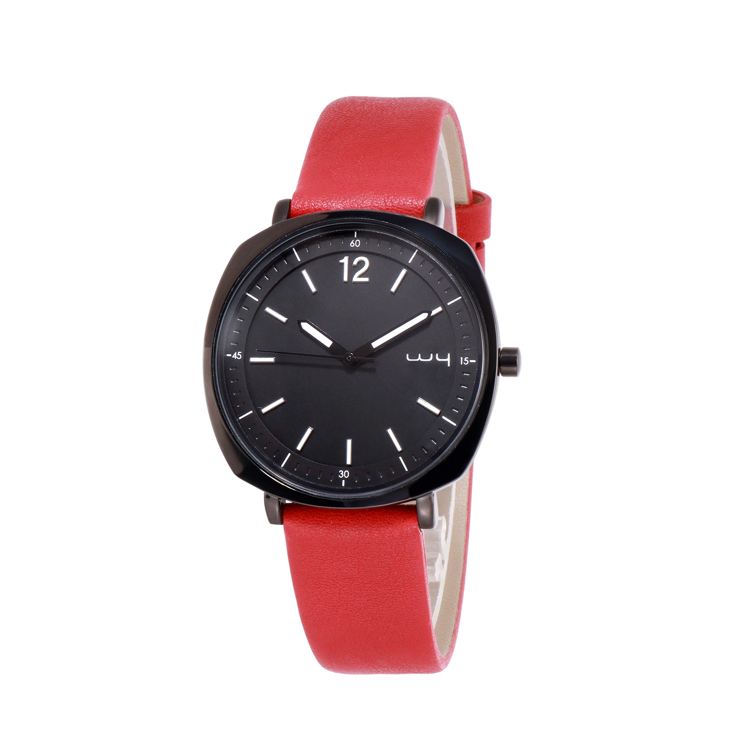 OEM Allow Neutral Style Leather Strap Lady Quartz Watch (WY-165)