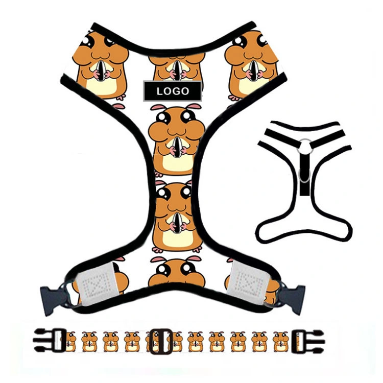 Factory OEM Large Number of Customized Logos, Customized Patterns, Adjustable Soft Mesh Padding, Reversible Dog Harness/Various Popular Colors/Pet Accessory/ PE