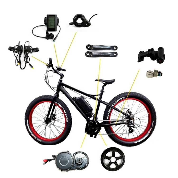 Kit de conversión de bicicleta eléctrica Bafang 48V 1000W Bbshd MID Motor 100mm 120mm