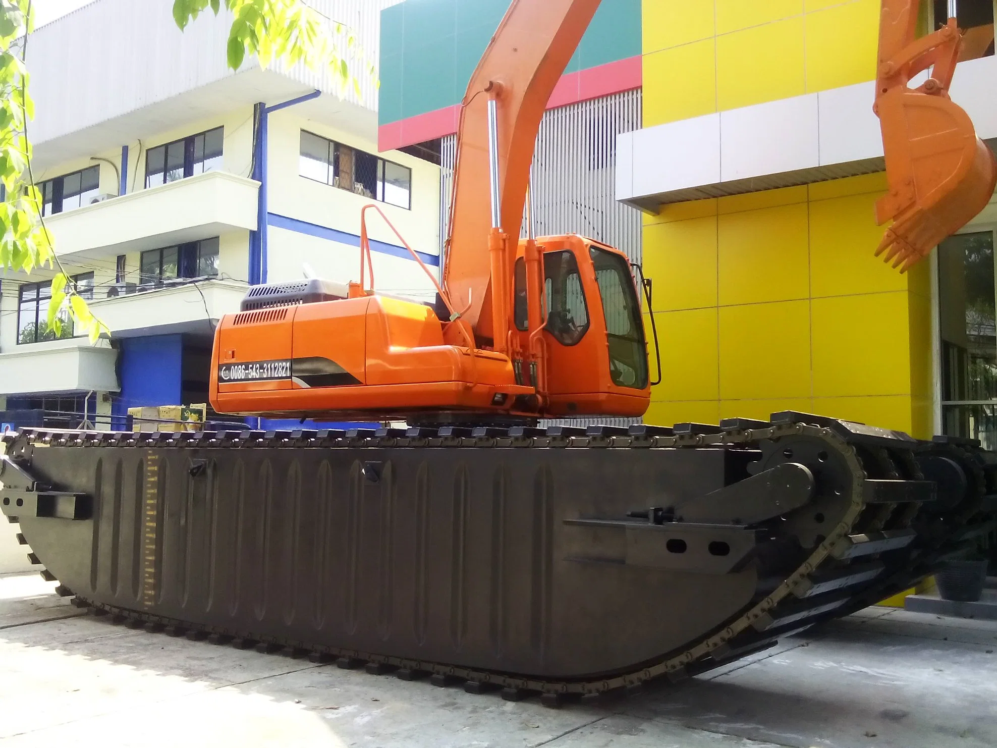 Keda Multifunctional Swamp Bucket Dredger Amphi Multipurpose Backhoe Excavator