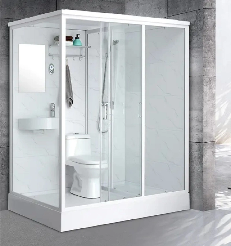 Cabina de ducha de acero inoxidable 900mm cuadrado de lujo China ducha nuevo diseño personalizado de Proveedor de alojamiento de lujo portátil Baño bañeras y duchas