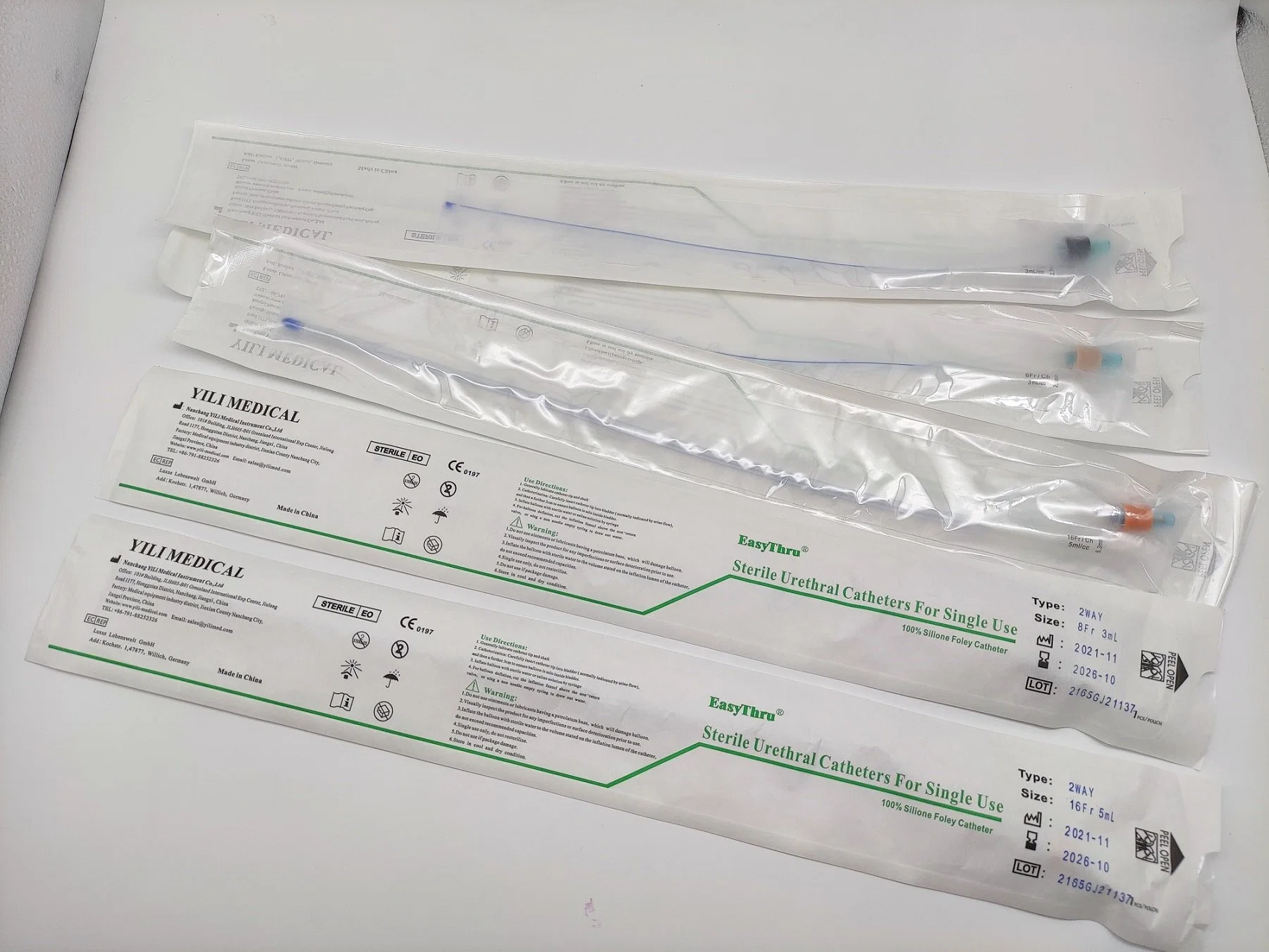 Top Quality Medical Disposal 2 Way All Silicone Foley Catheter