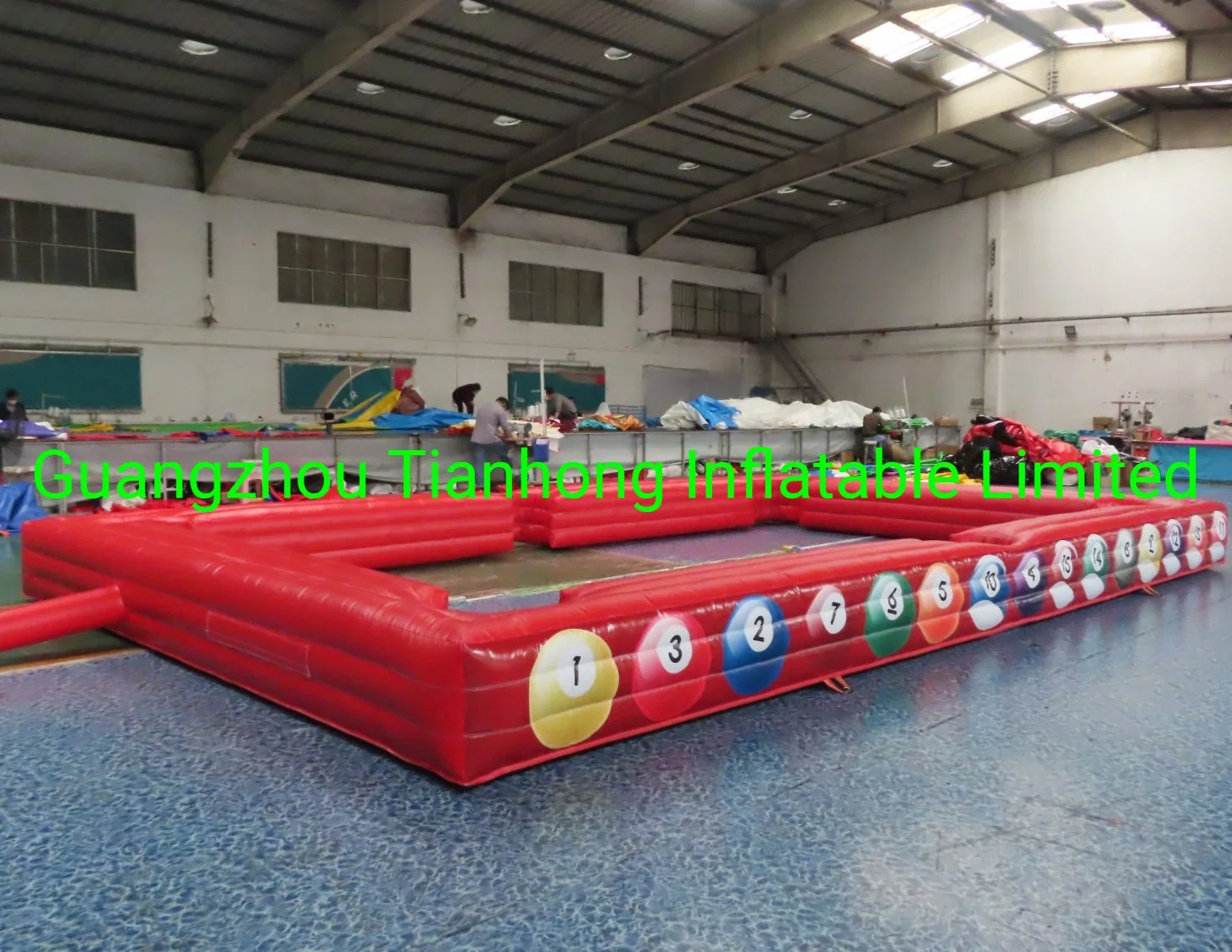 8X5m Inflatable Snooker Pool Table Game