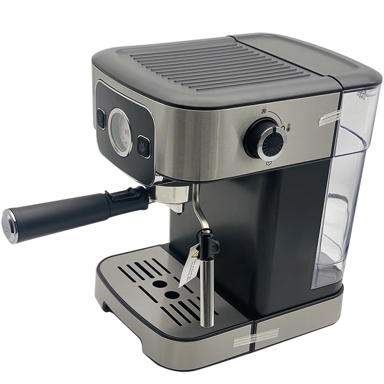 Cafetera semiautomática con manómetro