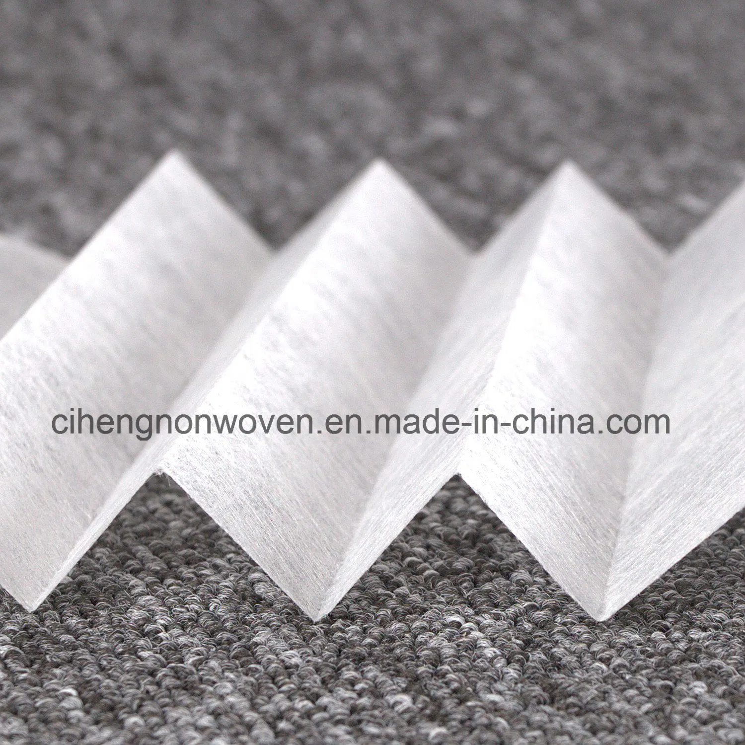 White Electrostatic Cottom Composite Nonwoven Filter Media