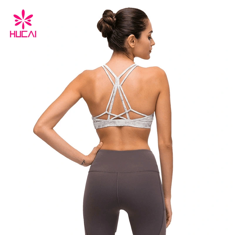 Custom Women Sexy Sport Yoga Bra Fitness Crop Top Gym Bra Women