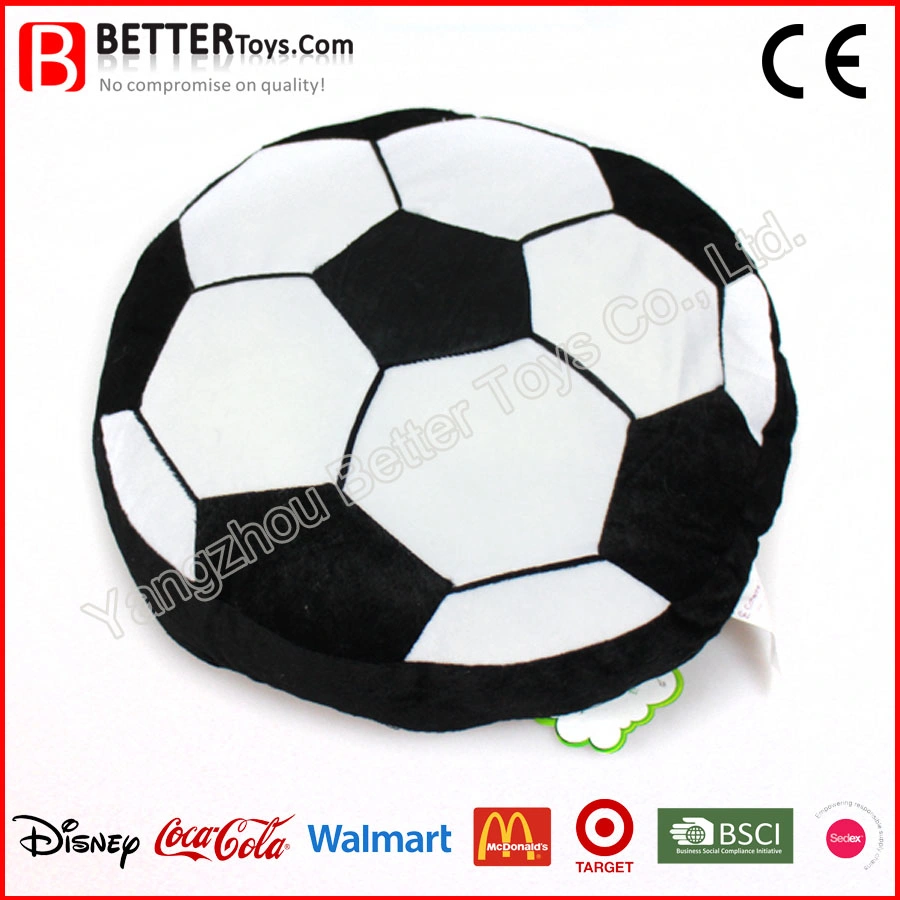 Sports Plush Stuffed Football Pillow Soft Soccer Cushion for Promotion