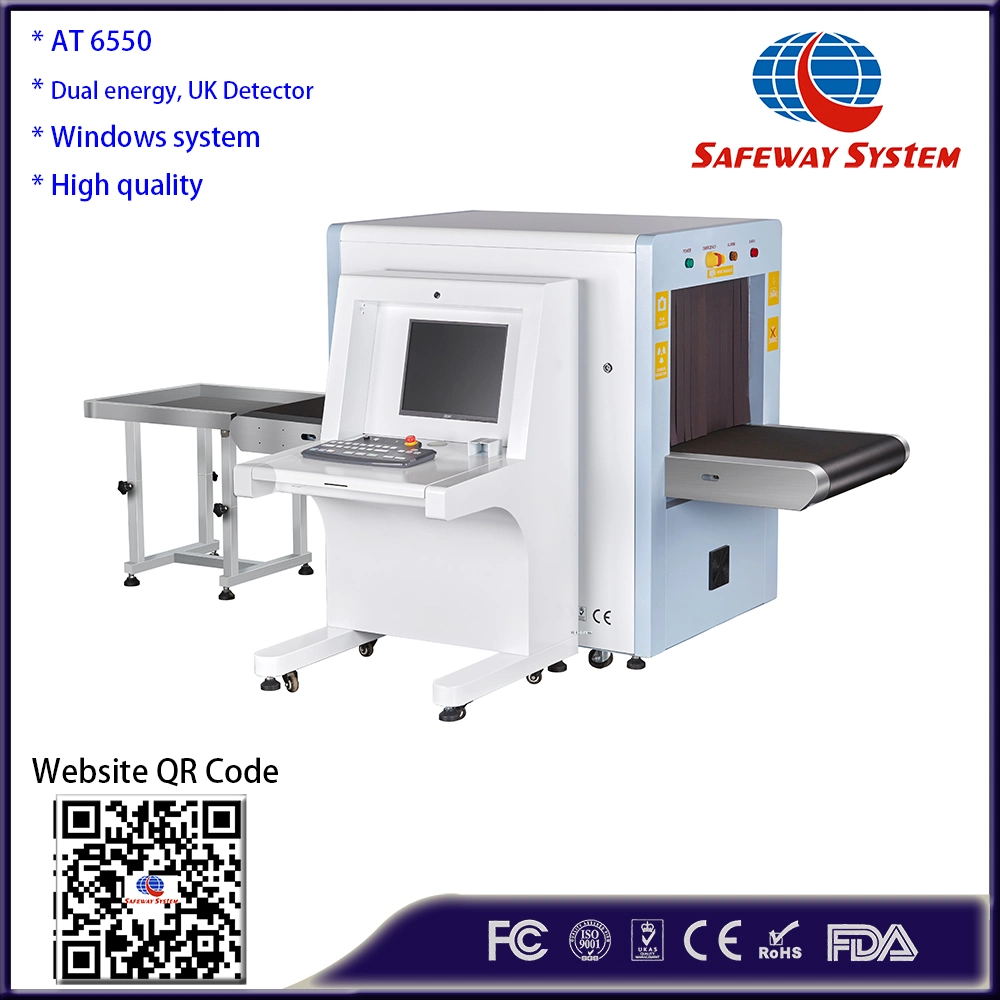 Middle Size 6550 X-ray Baggage Scanner with High Penetration Low Radiation At6550