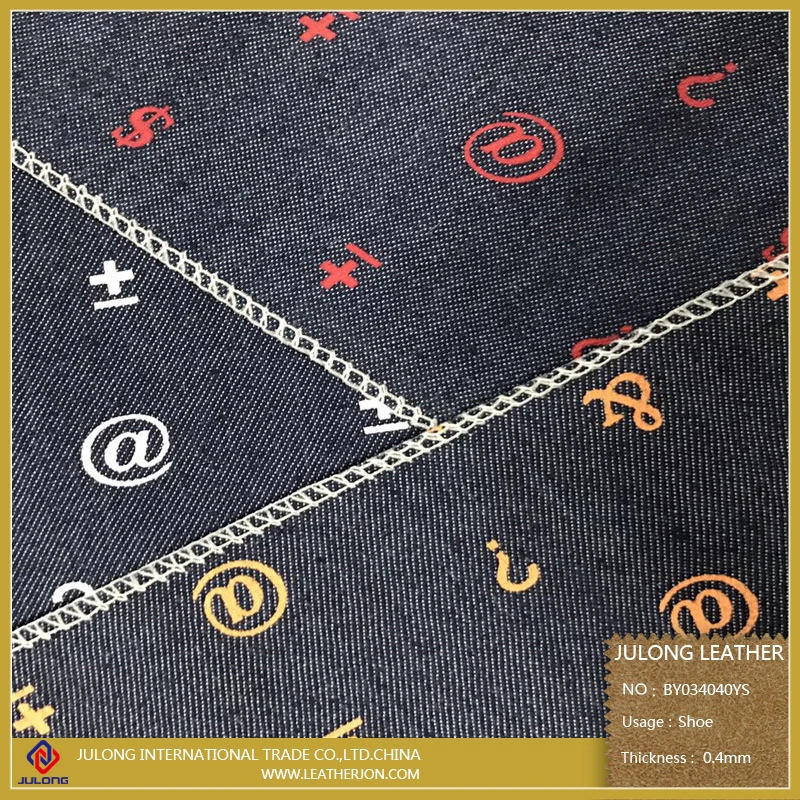 Printed Symbols Pure Cloth Fabric for Shoes