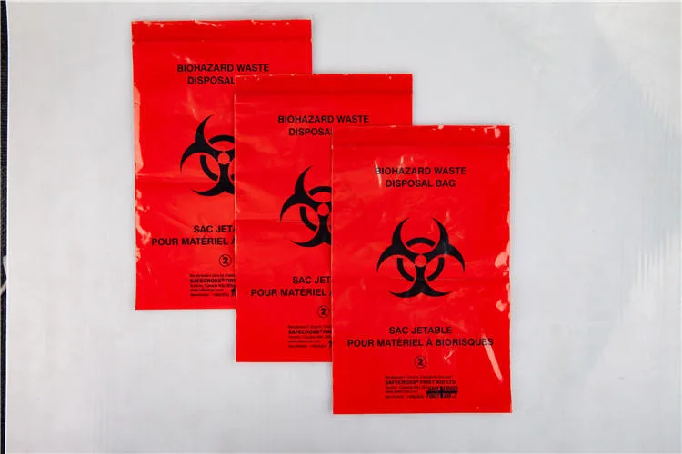 Wholesale/Supplier Promotion 3 Walls Gravure Printing Pathology Eco Friendly Lab Use Side Gusset Clear Plastic Specimen Biohazard Bags