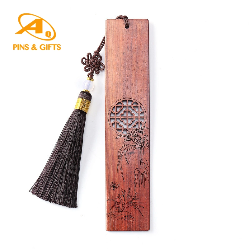 Customized Wooden Creative Crafts Gifts Chinese Antique Spring Summer Autumn Winter Bookmark for Office Supply Gift