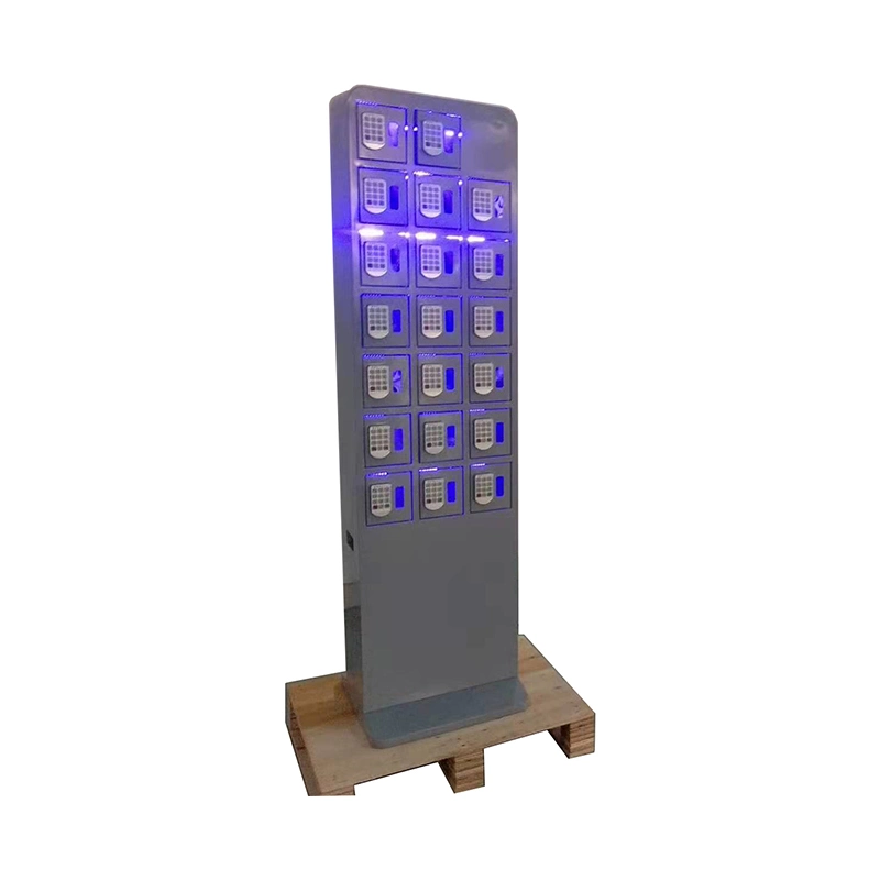 Airport Standing Phone Charging Kiosk Machine Supporting I-Phone Android C Type