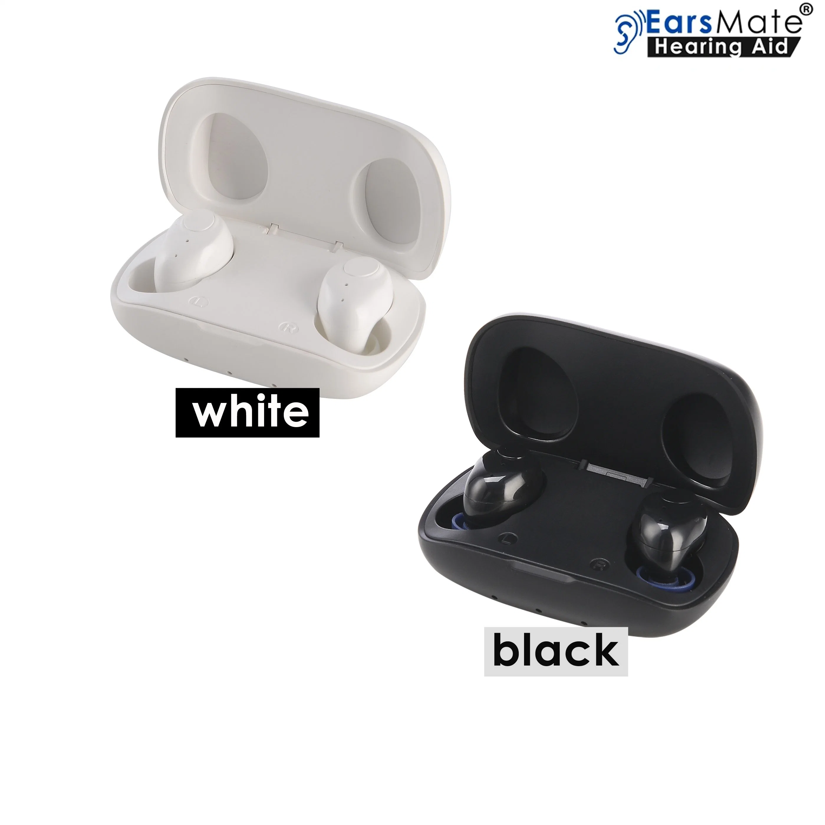 New Wholesale/Supplier 2PCS Rechargeable Mini Ear Hearing Aid Pocket Non Programmable Analog Voice Hearing Sound Amplifier Aids Product Medical Earsmate G18 Bluetooth