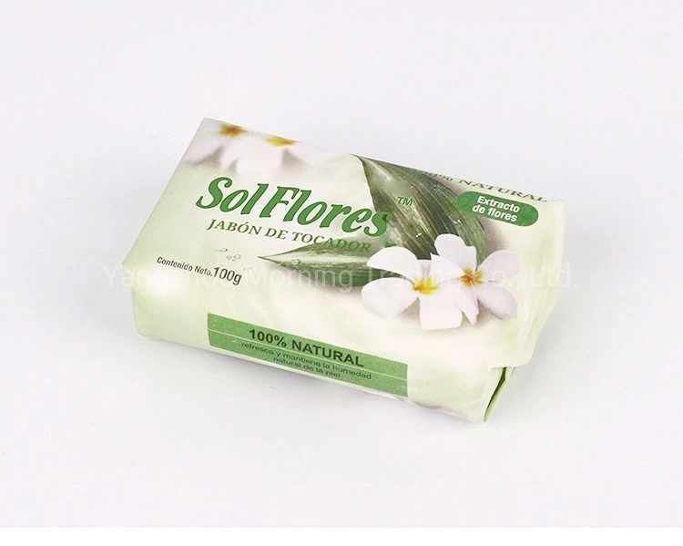 Manufacturer Wholesale/Supplier Customize Good Quality 100g Paper Soap for Skin Care, Wrapper Soap, 100g Bath Soap