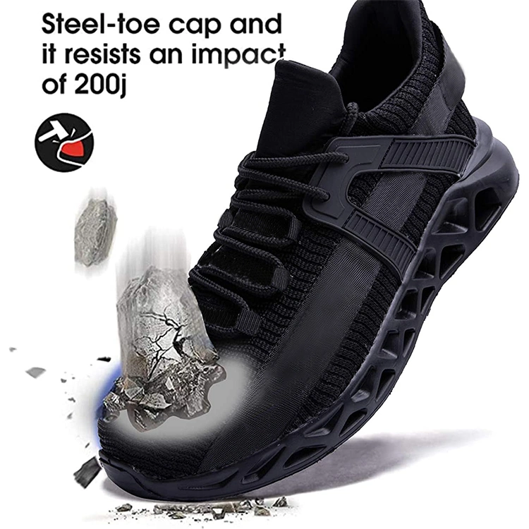 Lightweight Proof Resistant Industrial Construction Steel Toe Safety Shoes