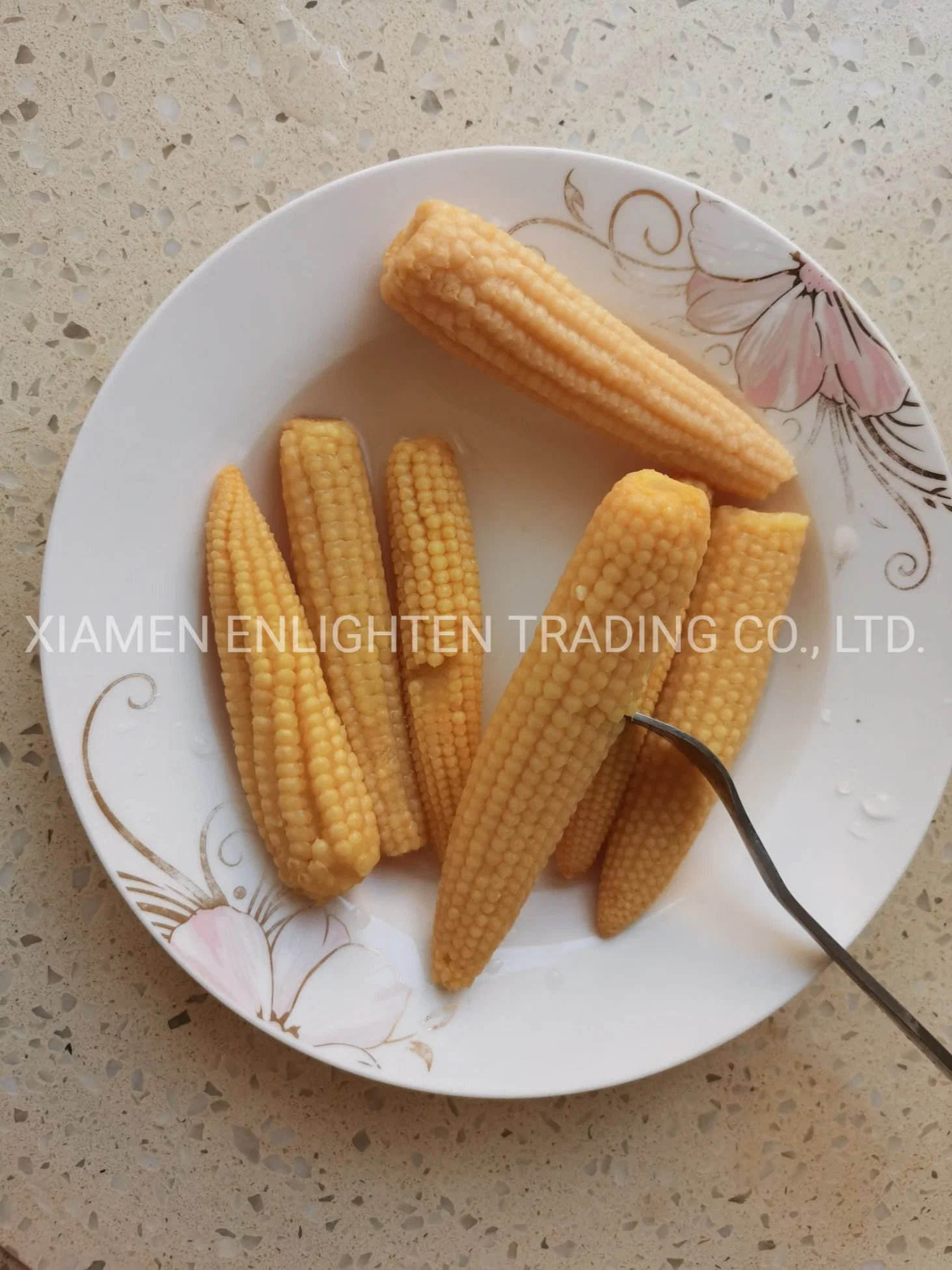 Well Preserved Baby Corn in Glass Jar