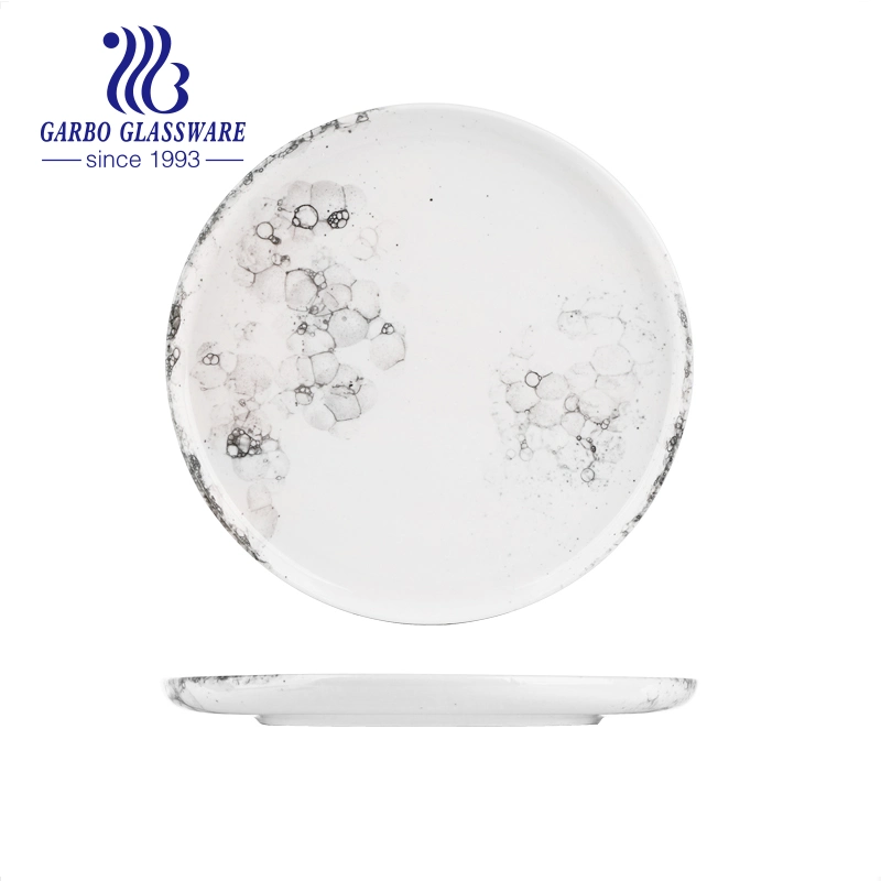 12PCS Sublimation Ceramic Porcelain Tableware Ceramic Plate Bowl Sets