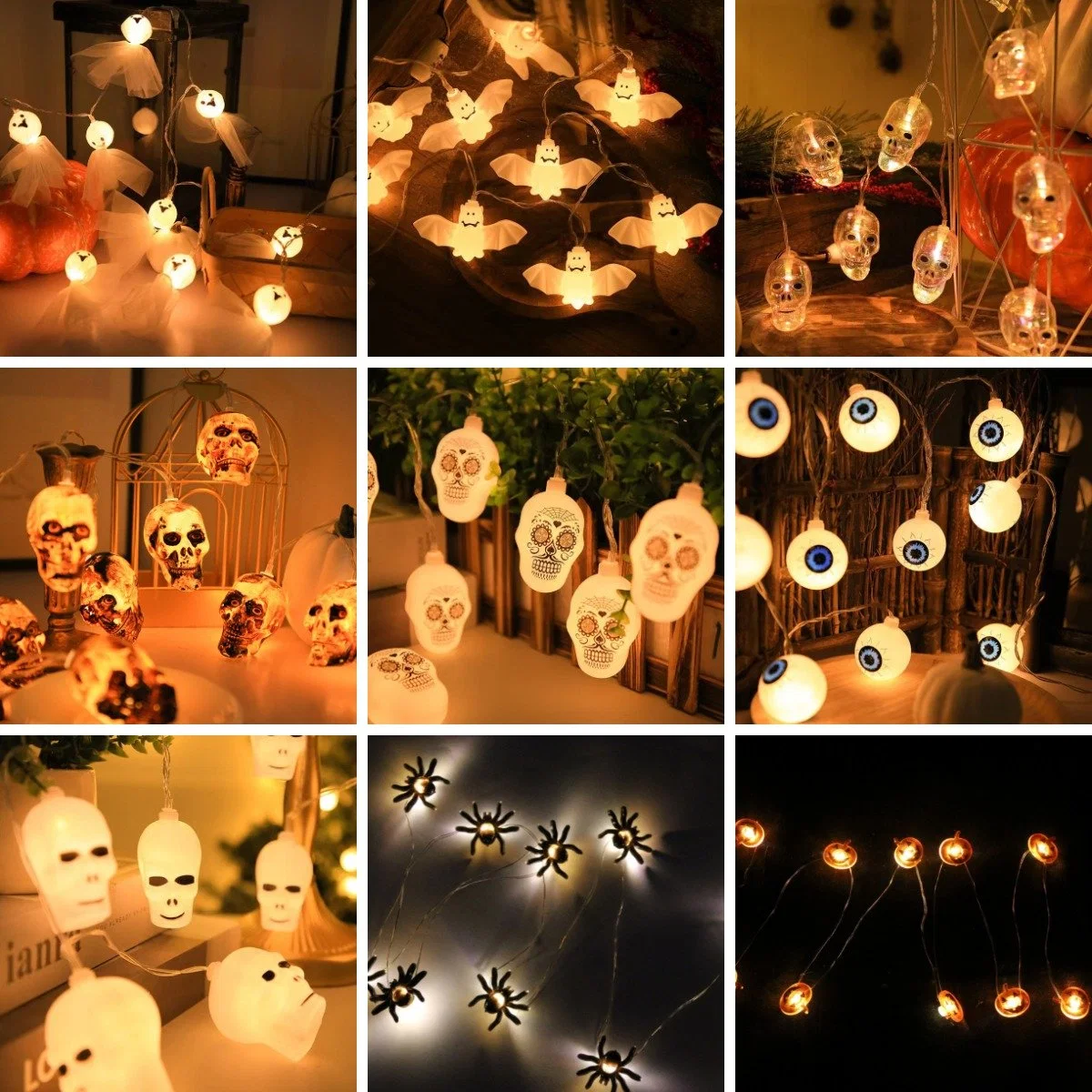 China Precio al por mayor Halloween Hanging Ornament Artesanía ligera Hanging Ornament Luz Halloween Color Ball Luz Halloween Luz láser Luz decorativa