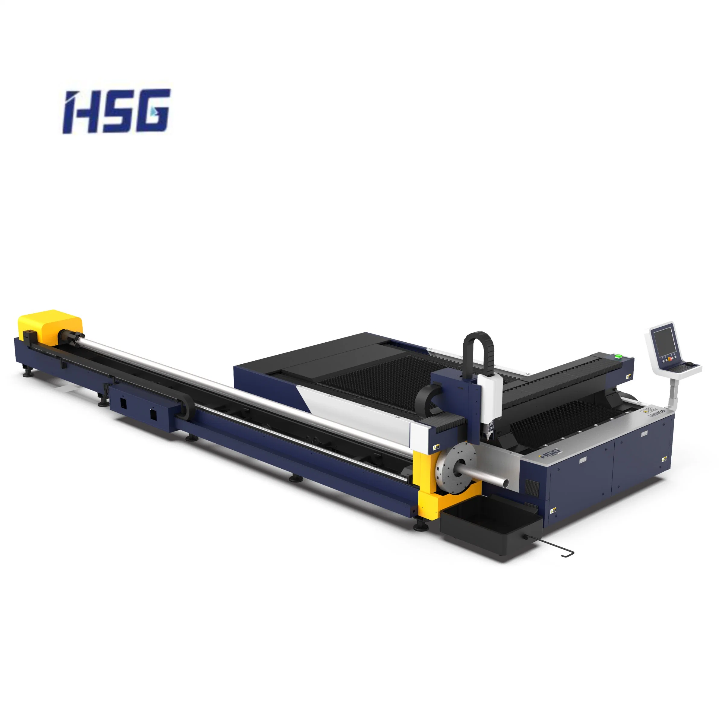 Angle Steel Laser Cutting Machine with Pipes Metal Cutter CNC Fiber Laser with Ipg/Raycus Power Source 6600W Price