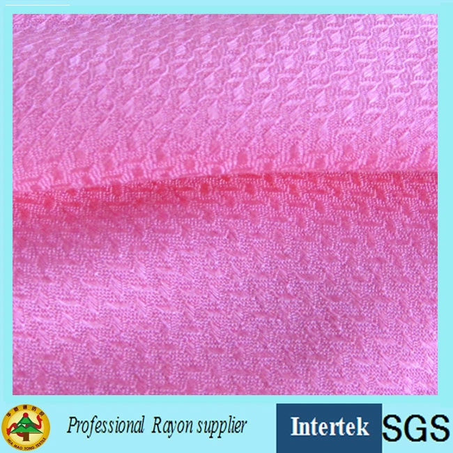 60s Jacquard Rayon Fabric Made by Air Jet Loom