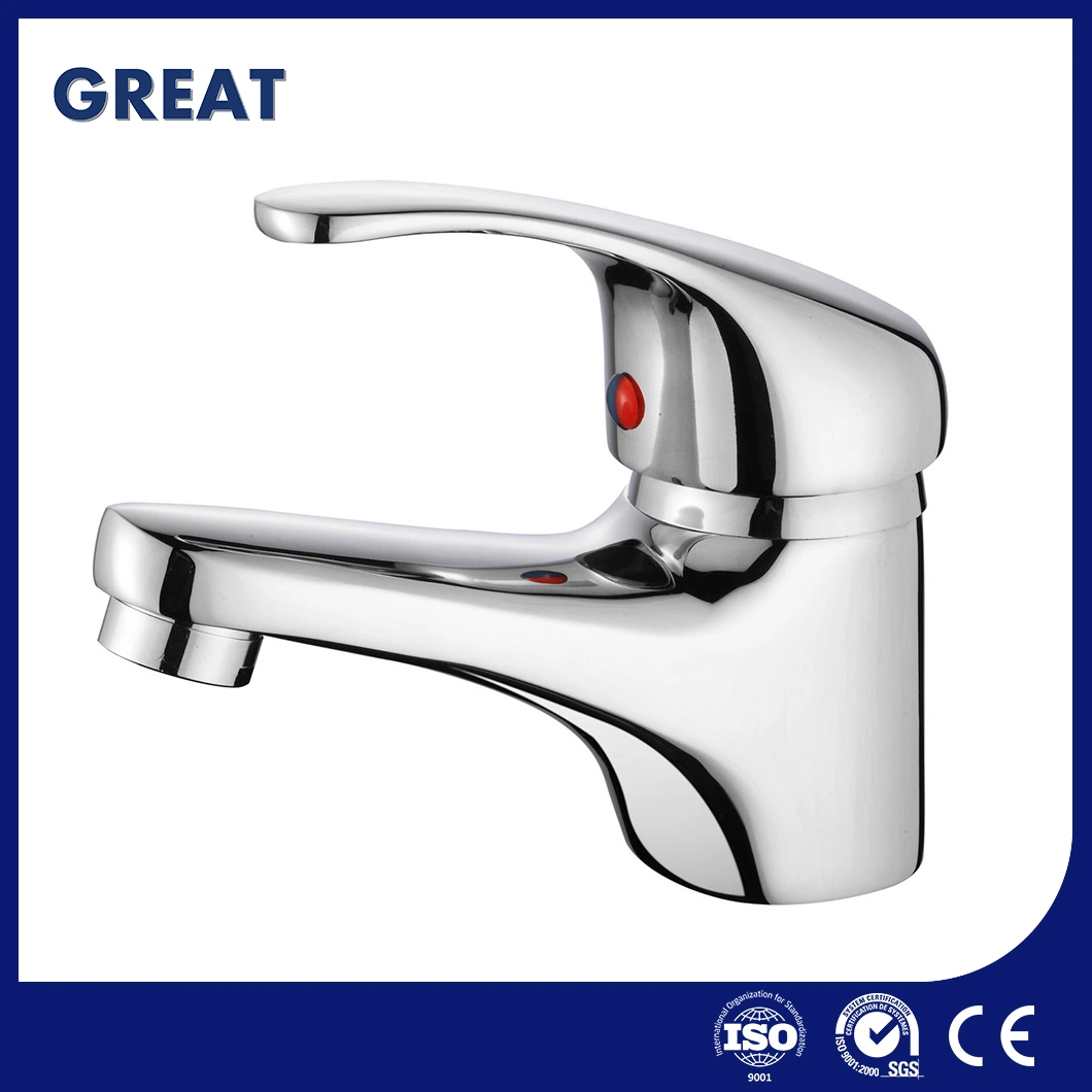 Great Bathroom Black Matte Faucet Supplier Bathroom Faucets for Sink Gl21101A81 Chrome Single Lever Basin Faucet Brass Gravity Die Casting Tall Basin Faucet