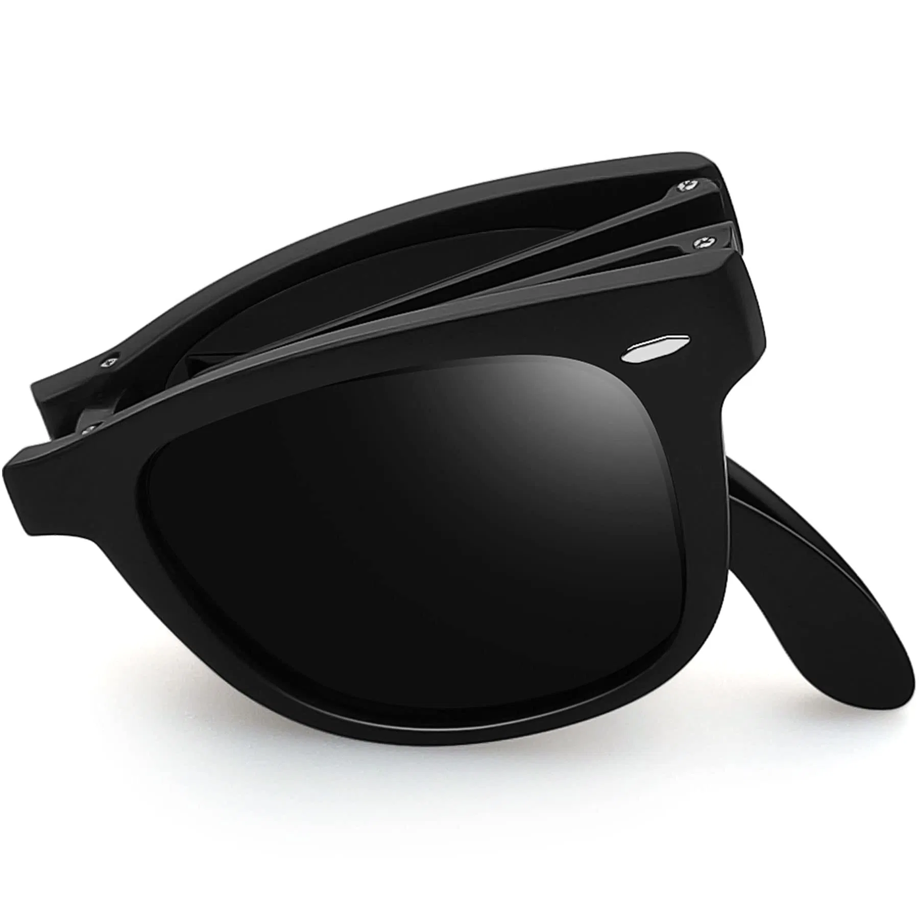 Foldable Square Sunglasses Polarized UV Protection Trendy Designer Sun Glasses Men Women