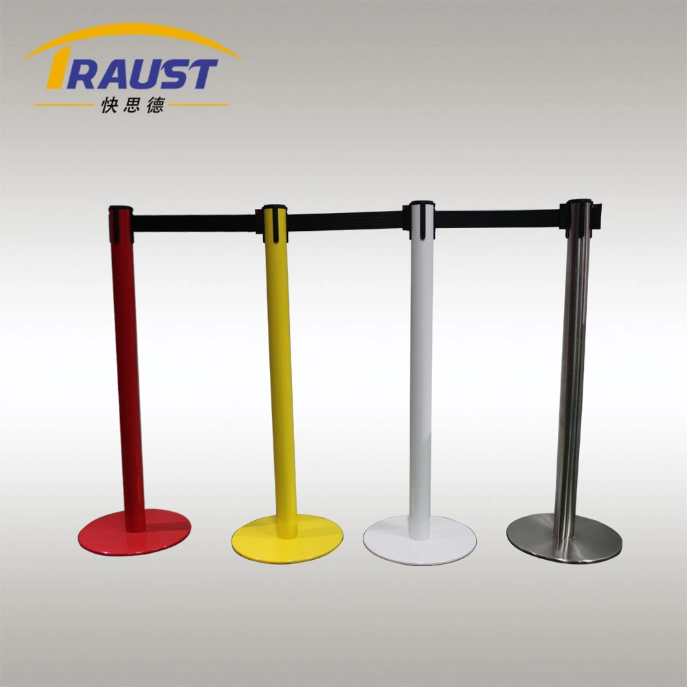 Retractable Belt Chrome Stanchion Queue Line Control Barrier