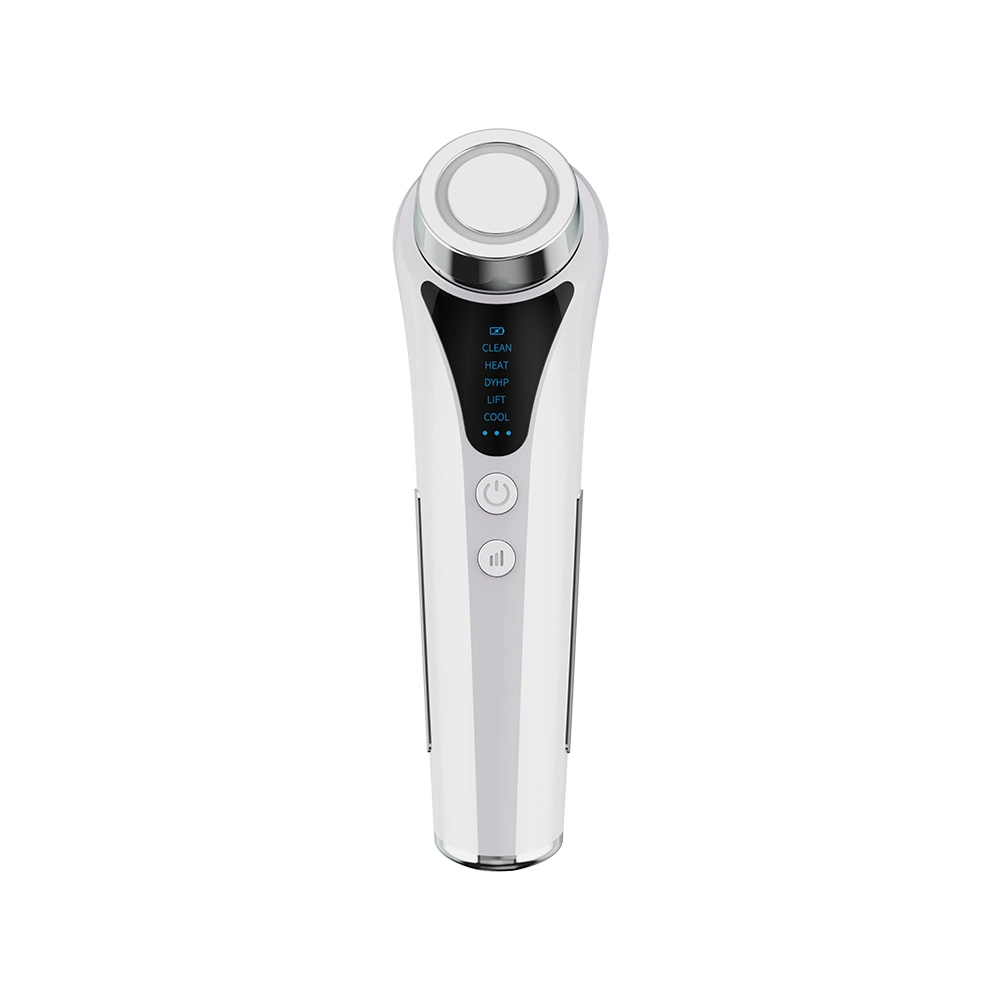 Masajeador facial de EMS portátil frío y caliente para mujeres con 8000rpm vibración