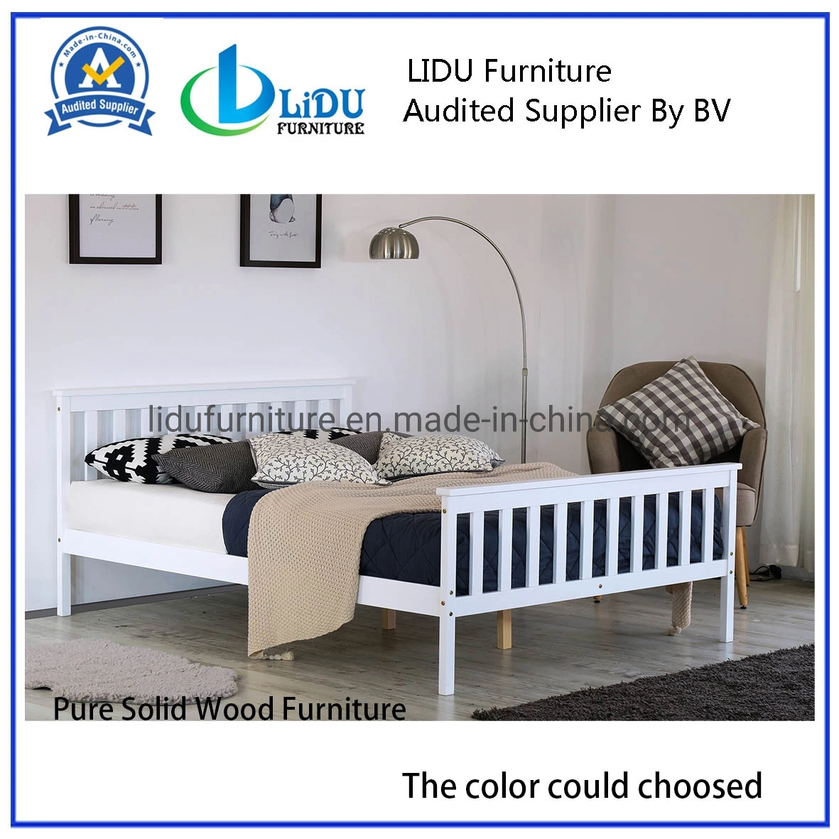 New Design China Manufacturer Wood Bed Unique Designer Bed