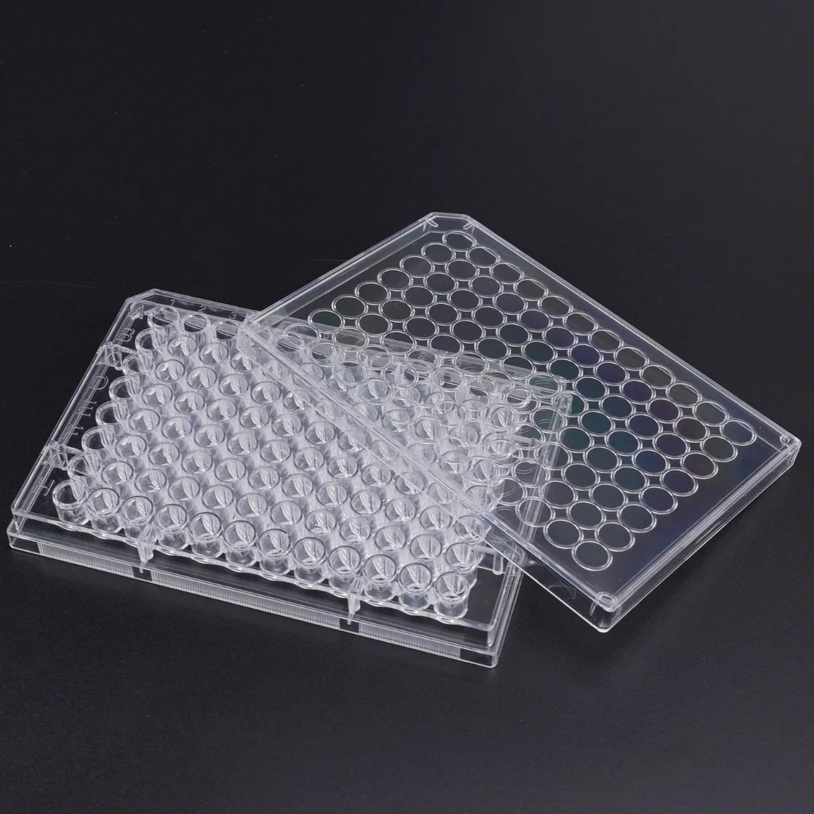 96 Comb magnétique pour micro consommables de laboratoire jetables consommables polypropylène Plaque à puits profonds transparente