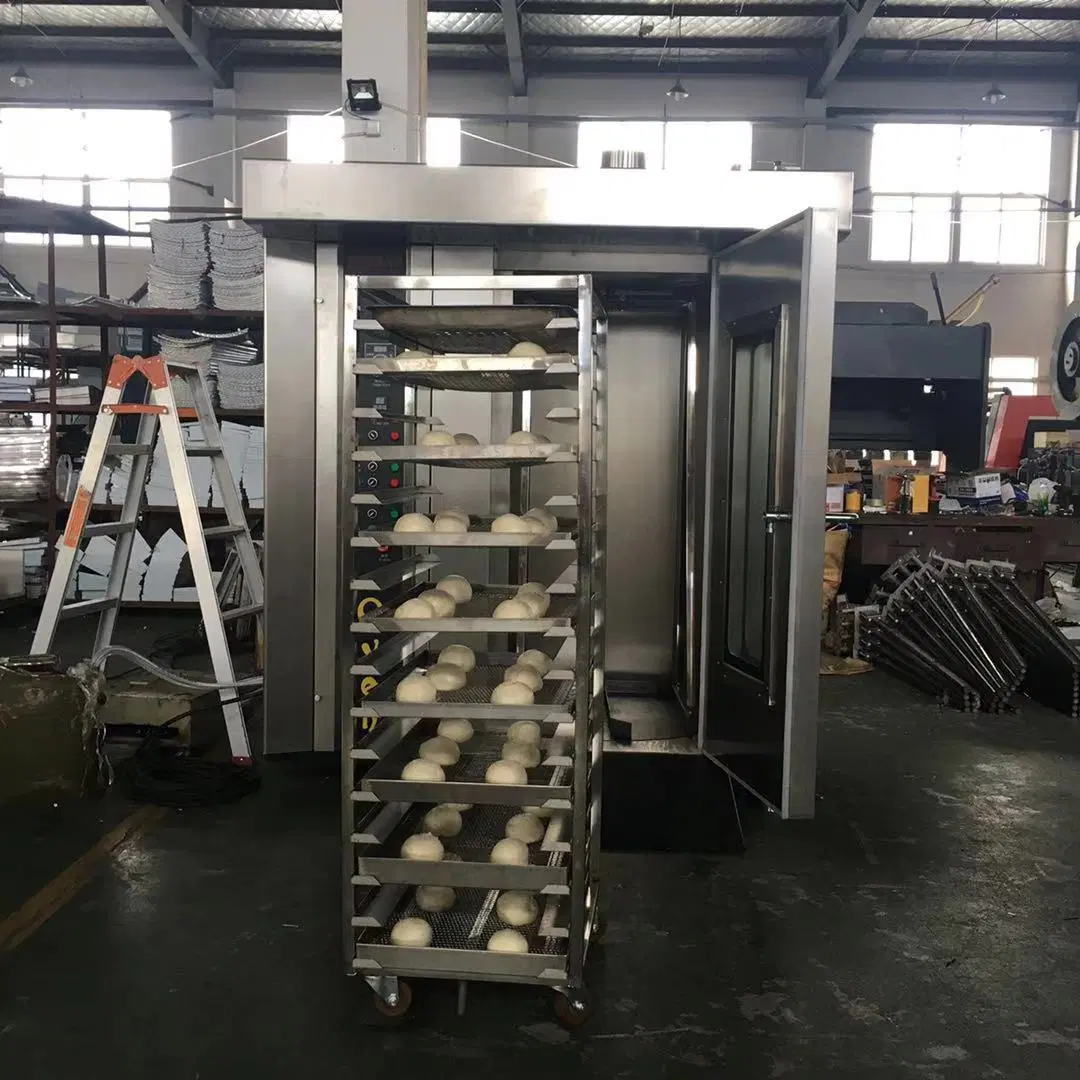 Automatically Bakery Baking Rotary Machine/Good Price! Chinese Supplier Manufacturer Electric/Gas/ Diesel 16 32 64 Trays Baking Rotary Oven Africa