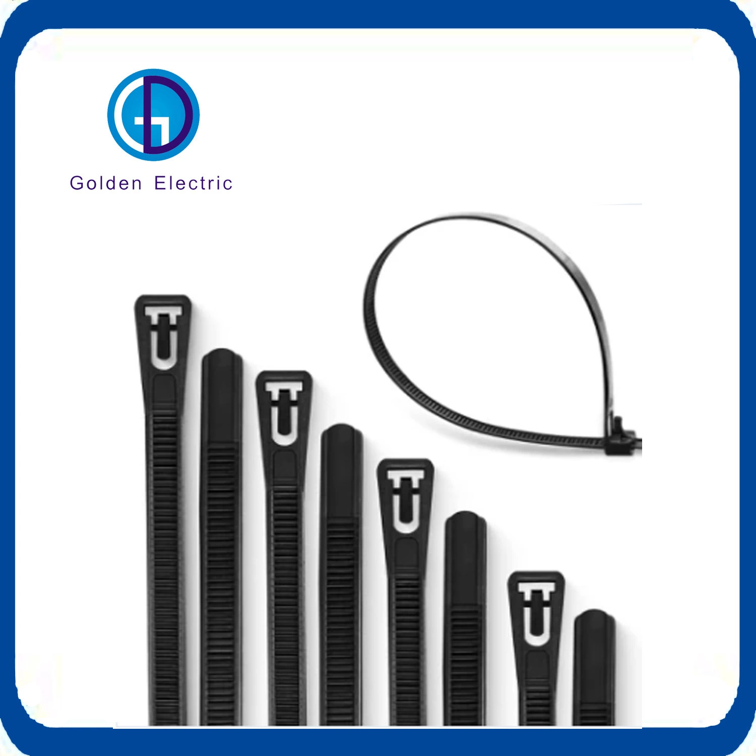 Paquete de 100 de desmontable Bridas de nylon negro CE UL Premium Zip Tapables lazos fuertes perfecto para el cable PC/Bicicleta lazos de cinta/DIY