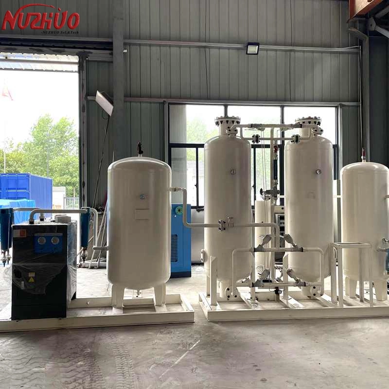 Nuzhuo Oxygene Generator Industrial with Cylinder Filling Oxygen Compressor