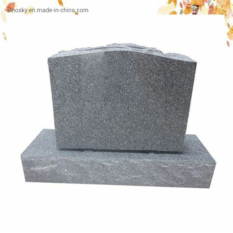 American Light Gray Die P5 Serp Top Monument & Tombstone